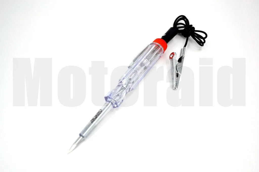 Plastik Oto Elektrik Kontrol Kalemi Işıklı Test 12V 24V Uyumlu 45cm Kablolu