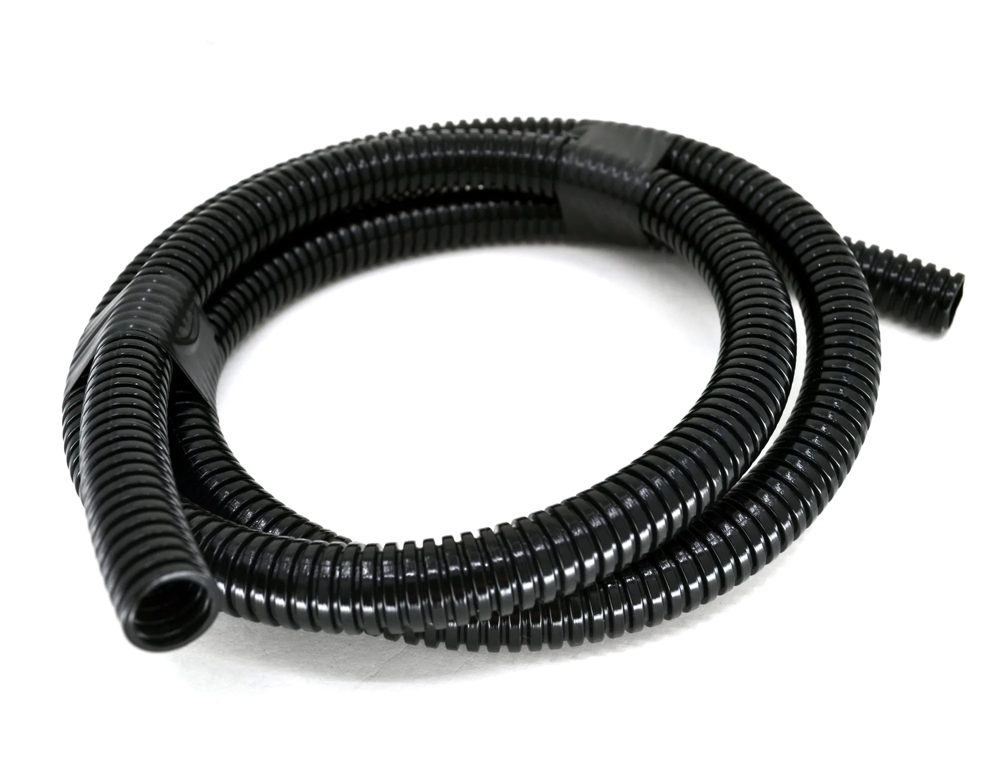 29mm Yarıksız Spiral Boru Kablo İzolasyon Hortumu Siyah Esnek