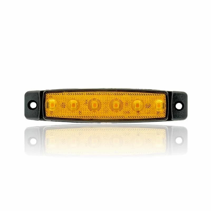12V 6 Led Turuncu Parmak Lamba Su Geçirmez İnce Dizayn Yan İşaret