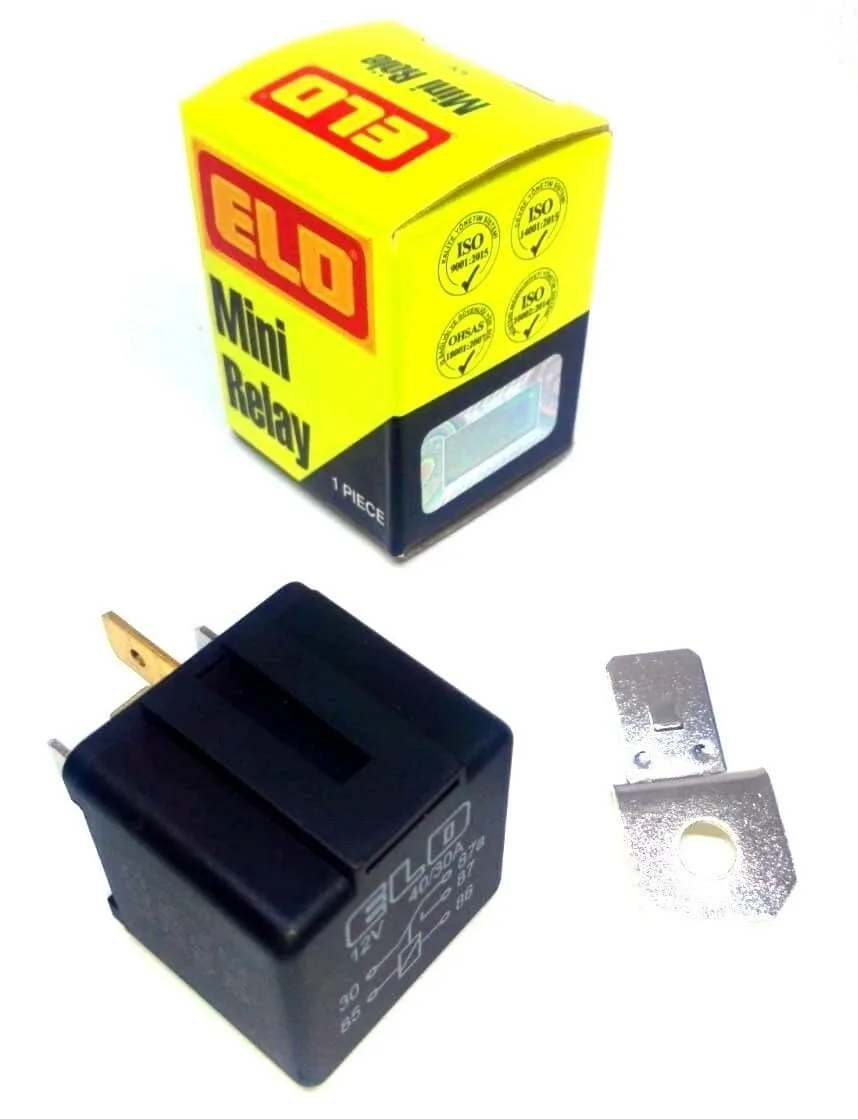 12V 40A/30A Çift Platinli Mini Röle 5 Fişli 87A Change Over 710140302