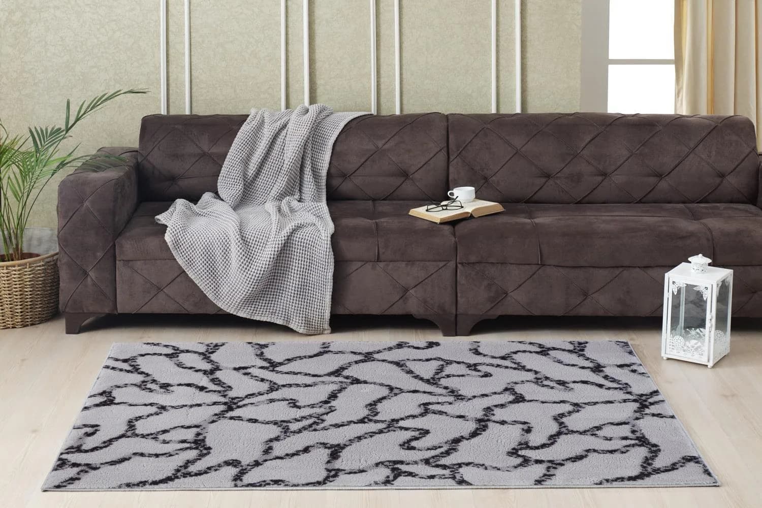 Aksu Royal Desenli Parça Halı 120X180 109 Gri