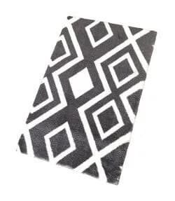 Jassrug Royal Kaymaz Taban Banyo Halısı 50x80 Karo Antrasit