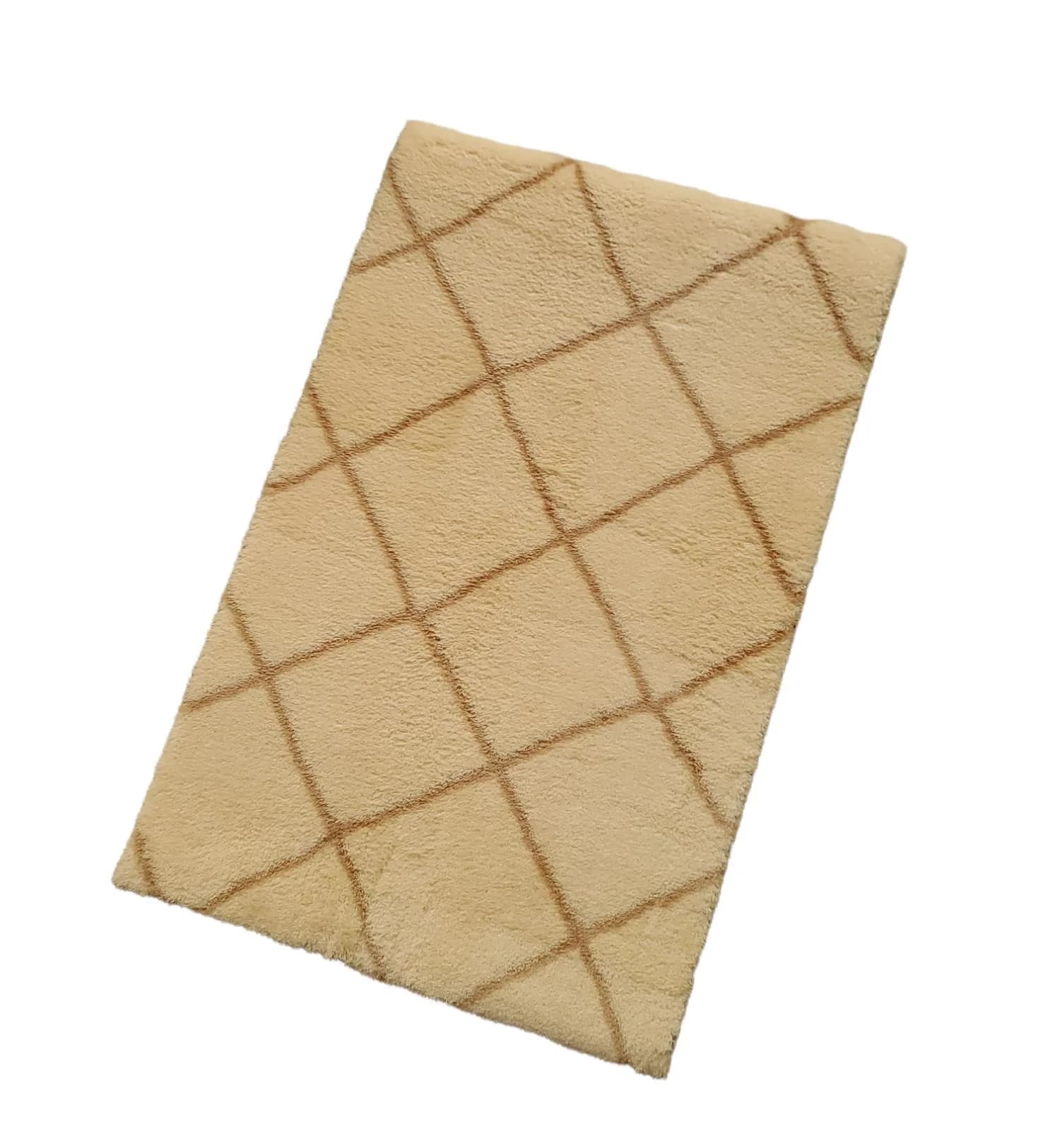 Jassrug Royal Kaymaz Taban Banyo Halısı 50x80 Diamond Bej