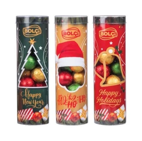 GIANDUJA DOLGULU SÜTLÜ ÇİKOLATALI NOEL TOPLARI 140 g