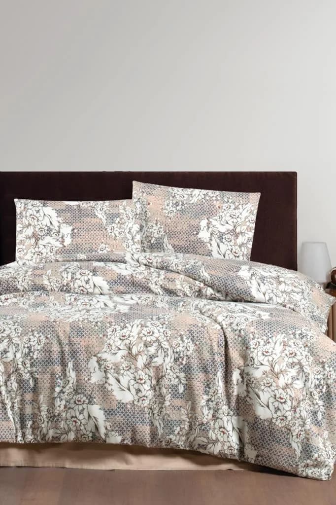 Rina 6 Parça Comforter Çeyiz Seti Kahve