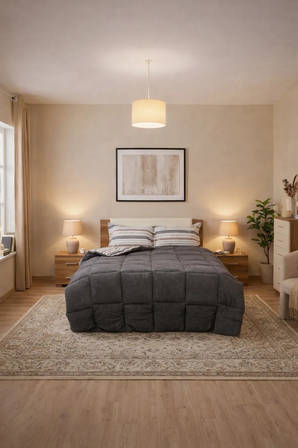 Sherpa Peluş Çift Kişilik Lastikli Çarşaflı Comforter Set