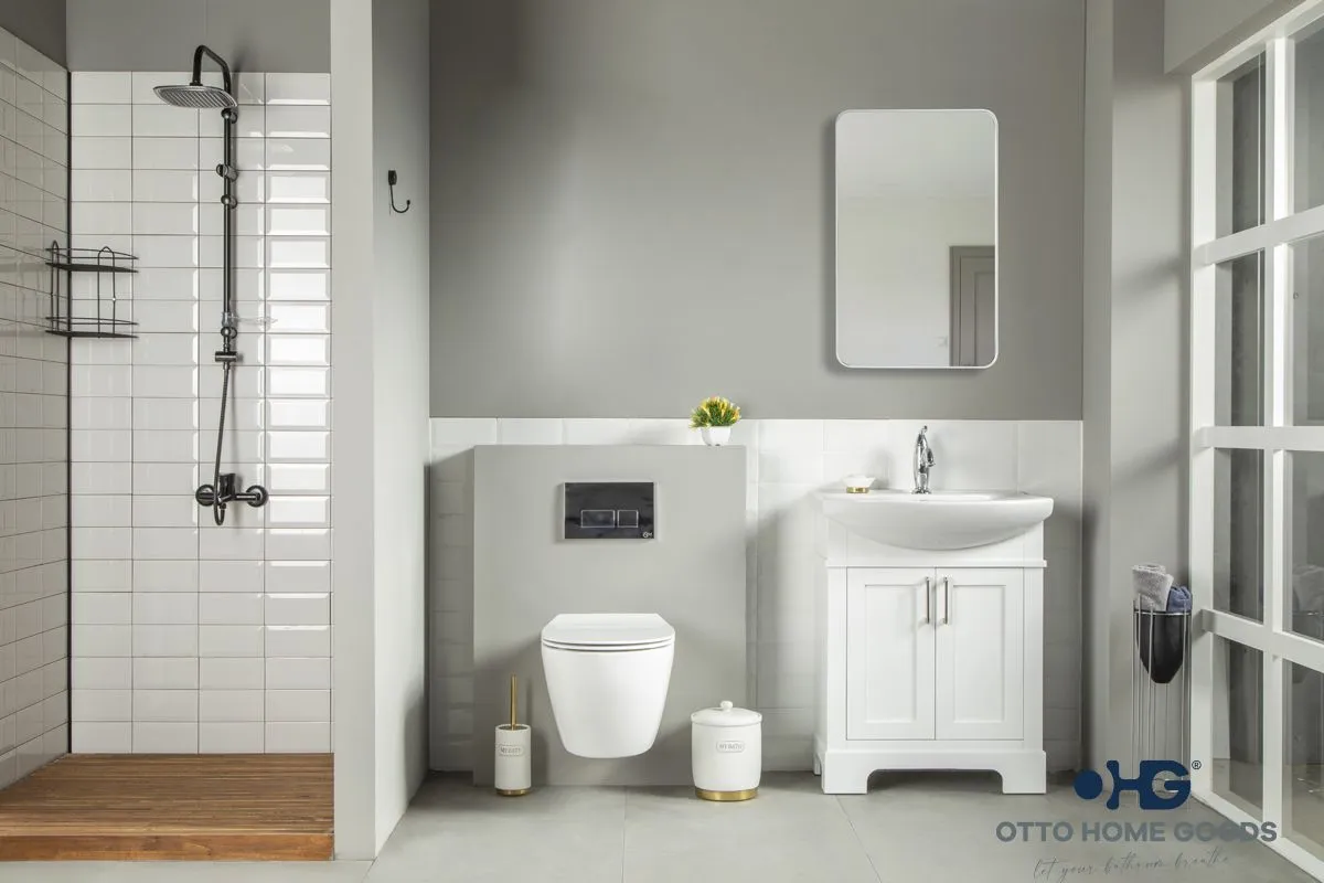 Luna 26" Beyaz Banyo Dolabı