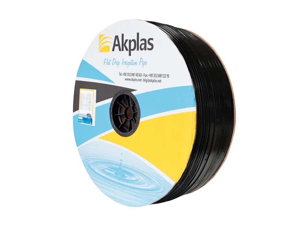 Akplas Enerji-Yassı Damlama Borusu-Çap 22-1-6L-h-13Mİ-30cm 1200 MT