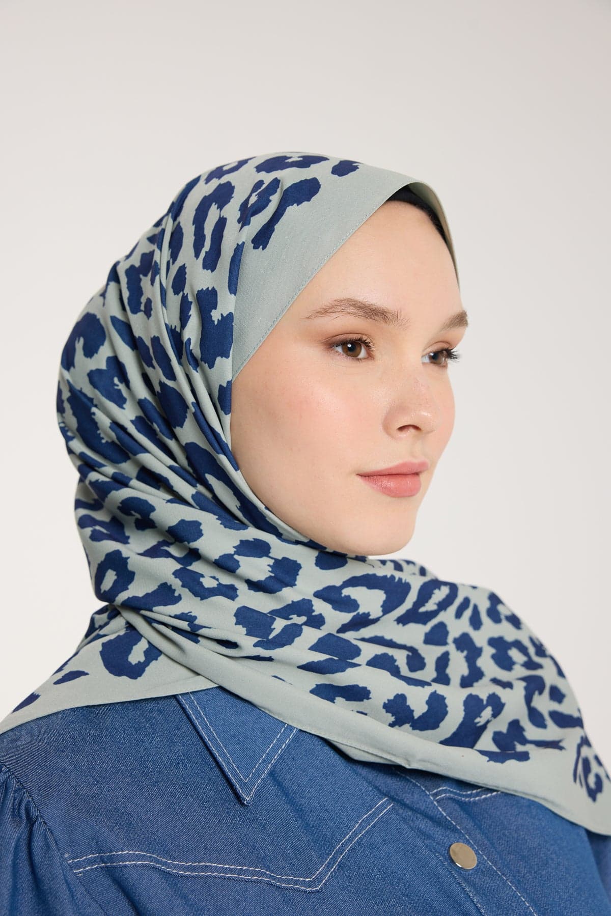Pure Tone Şal - Leopar Desen - Çağla - Laci - Leopar Desen - Çağla - Laci