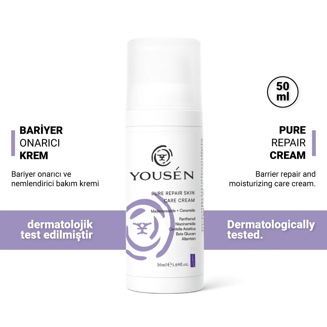 Bariyer Onarıcı Ve Yatıştırıcı Nemlendirici Cilt Ve Yüz Bakım Kremi 50 ml